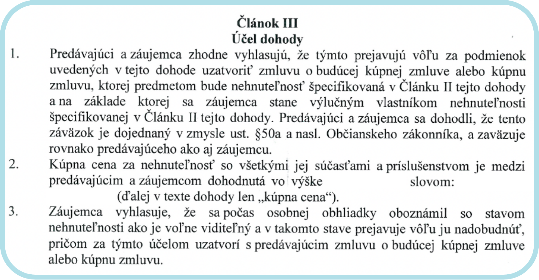 Príklad rezervačnej zmluvy